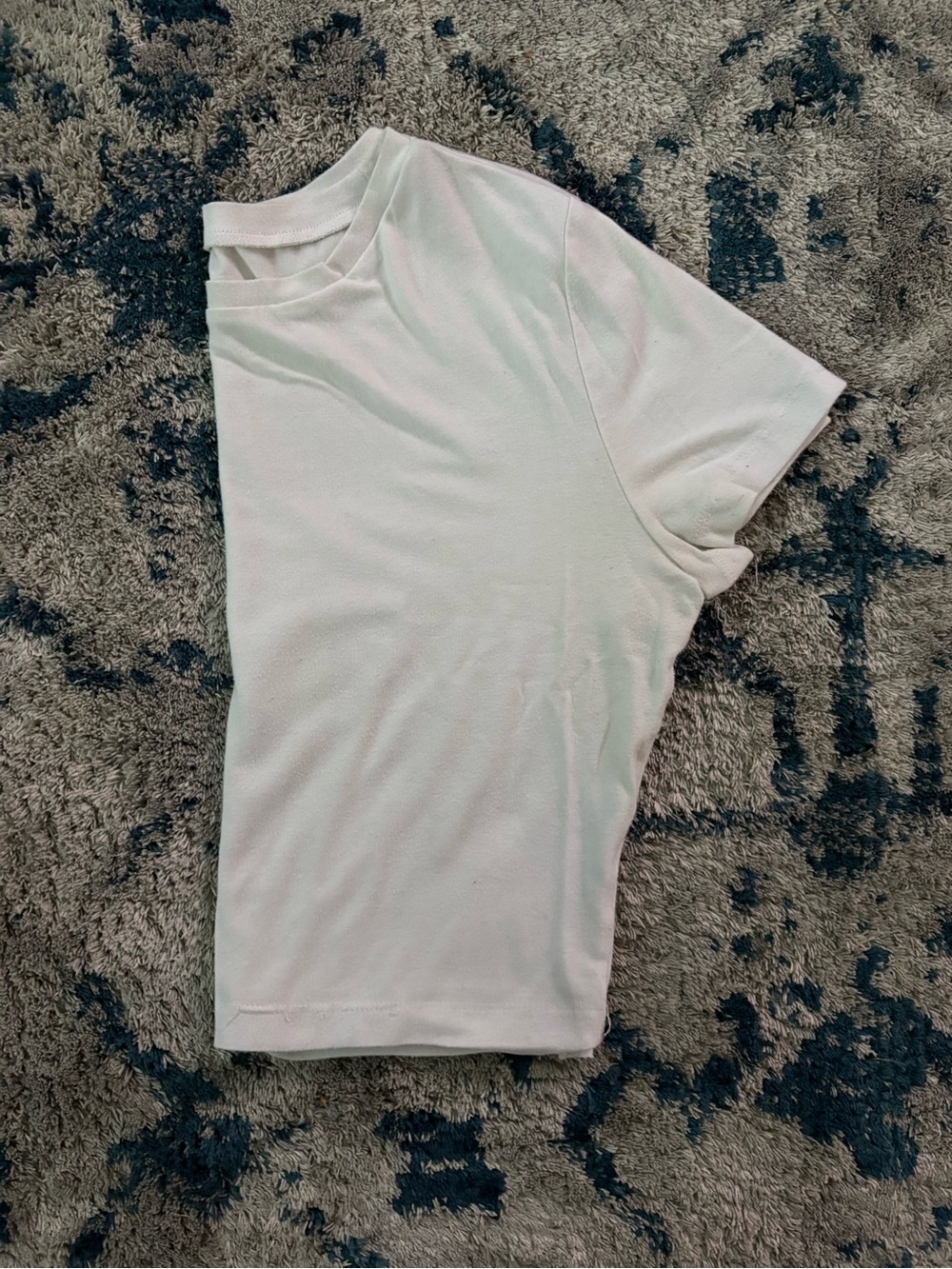Basic Short Sleeve Crop Tee - White - Picture 3 of 3
